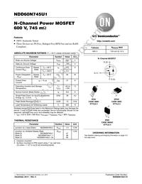 NDD60N745U1T4G Datasheet Cover