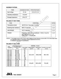 NDL-102 Datasheet Page 2
