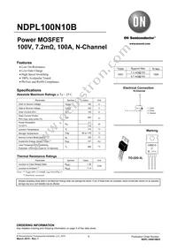 NDPL100N10BG Datasheet Cover