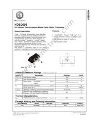 NDS0605 Datasheet Cover