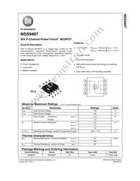 NDS9407 Datasheet Cover