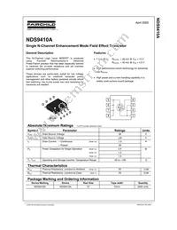 NDS9410A Datasheet Cover