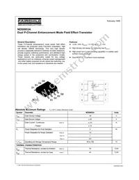 NDS9953A Datasheet Cover