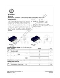 NDT014L Datasheet Cover