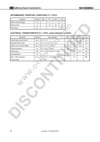 NE3508M04-T2-A Datasheet Page 2