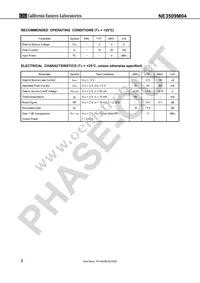 NE3509M04-T2-A Datasheet Page 2