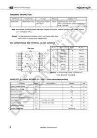 NE55410GR-T3-AZ Datasheet Page 2