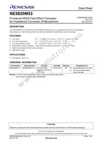 NE5820M53-A Datasheet Cover