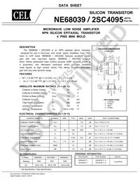 NE68039-T1-R46-A Datasheet Cover