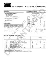 NE685M13-A Datasheet Cover