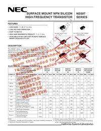 NE68730-T1 Datasheet Cover