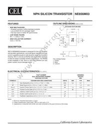 NE856M03-A Datasheet Cover