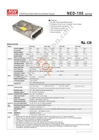 NED-100A Datasheet Cover