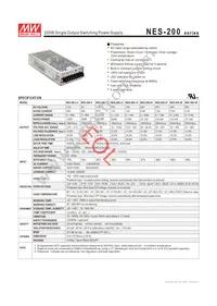 NES-200-7.5 Datasheet Cover