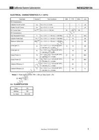 NESG250134-T1-AZ Datasheet Page 3