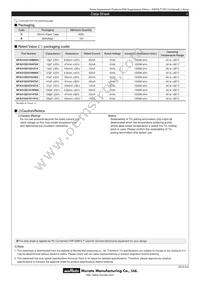 NFA31GD1016R84D Datasheet Page 2