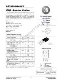 NGTB25N120SWG Datasheet Cover