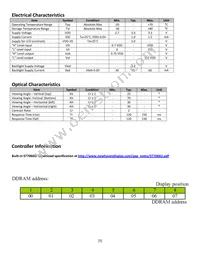 NHD-0108BZ-FSY-YBW-3V3 Datasheet Page 5