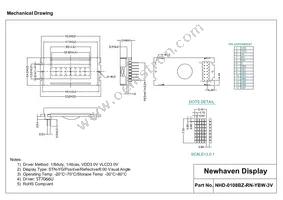 NHD-0108BZ-RN-YBW-3V Datasheet Page 3