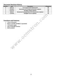 NHD-0108CZ-FSW-GBW-33V3 Datasheet Page 2