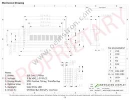 NHD-0108CZ-FSW-GBW-33V3 Datasheet Page 3