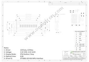 NHD-0108CZ-RN-GBW-33V Datasheet Page 3
