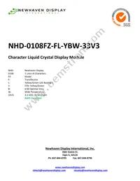 NHD-0108FZ-FL-YBW-33V3 Datasheet Cover