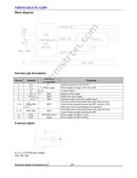 NHD-0116FZ-FL-GBW Datasheet Page 3