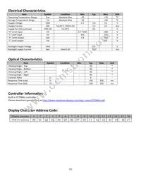 NHD-0116GZ-FL-YBW Datasheet Page 5