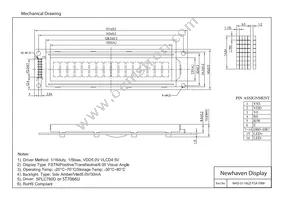 NHD-0116GZ-FSA-FBW Datasheet Page 3