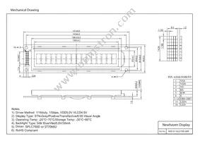 NHD-0116GZ-FSB-GBW Datasheet Page 3