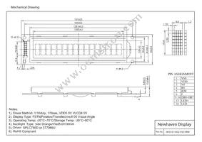 NHD-0116GZ-FSO-FBW Datasheet Page 3