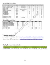 NHD-0116GZ-FSO-FBW Datasheet Page 5