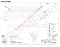 NHD-0116GZ-FSW-GBW Datasheet Page 3