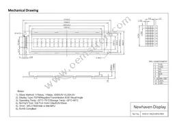 NHD-0116GZ-NSPG-FBW Datasheet Page 3