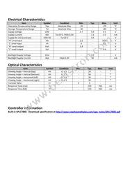 NHD-0116GZ-NSPG-FBW Datasheet Page 5