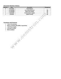 NHD-0116GZ-NSR-FBW Datasheet Page 2
