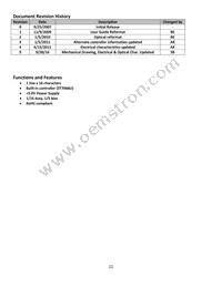 NHD-0116GZ-NSW-BBW Datasheet Page 2