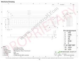 NHD-0116GZ-NSW-BBW Datasheet Page 3