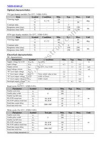 NHD-0140AZ-FL-YBW Datasheet Page 4