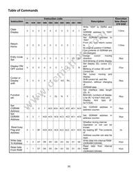 NHD-0208AZ-FL-YBW Datasheet Page 6