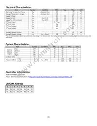 NHD-0208AZ-FSW-GBW-33V3 Datasheet Page 5