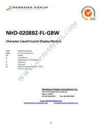 NHD-0208BZ-FL-GBW Datasheet Cover