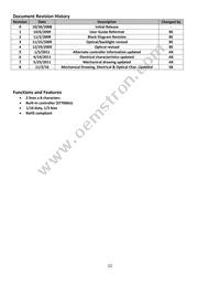 NHD-0208BZ-FL-YBW Datasheet Page 2