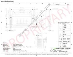 NHD-0208BZ-FL-YBW Datasheet Page 3