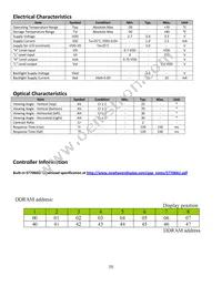 NHD-0208BZ-FSW-GBW-3V3 Datasheet Page 5