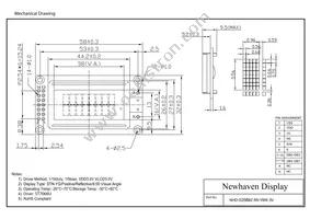 NHD-0208BZ-RN-YBW-3V Datasheet Page 3