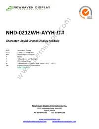 NHD-0212WH-AYYH-JT# Datasheet Cover