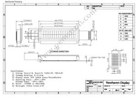 NHD-0216CZ-FL-YBW Datasheet Page 3