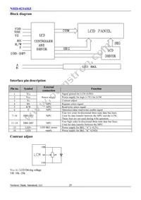 NHD-0216HZ-FL-YBW Datasheet Page 3